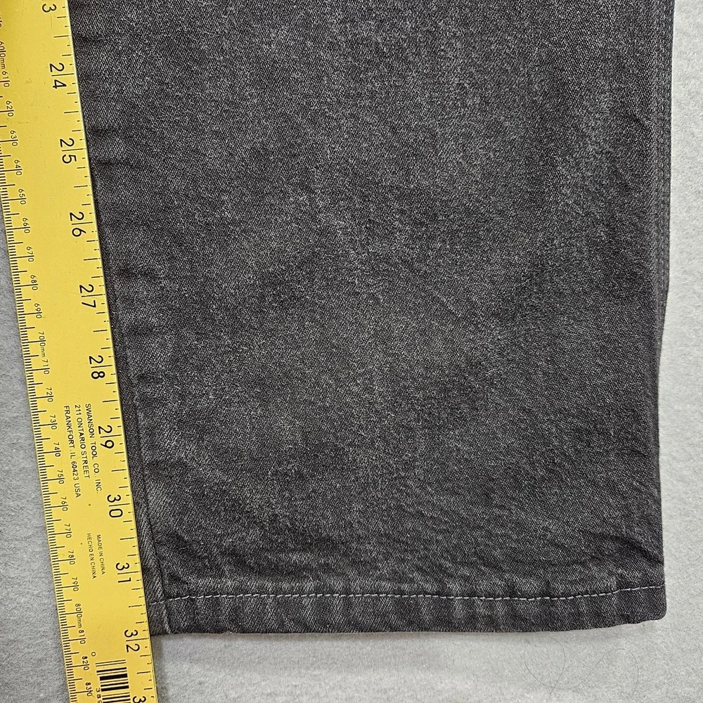 Wrangler Hero Carpenter Jeans Mens 30x32 Black Faded Relaxed Grunge Punk
